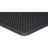 Black bubble Flex rubber anti-fatigue mat with air pocket bubble surface
