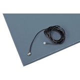 Comfort King anti-static anti-fatigue mat in black with pebbled surface and beveled edges
