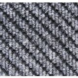 Diagonal carpet tile with angled ribbed texture