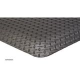 Diamond deck plate anti-fatigue mat with textured rubber surface
