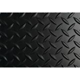 Black diamond plate vinyl ASTM D178 switchboard matting