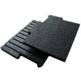Horse stall mat kit with interlocking rubber mats designed for durable stall flooring and secure fit.