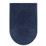 
One-end Waterhog entrance mat with a half-oval end in a commercial lobby
