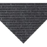 Repp-Tile carpet tile with linear ribbed entryway design