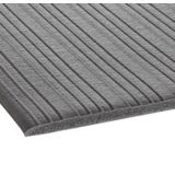 Fabric-topped Tuff-Spun anti-fatigue standing desk mat with beveled edges