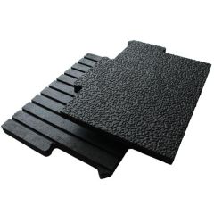 Horse stall mat kit with interlocking rubber mats designed for durable stall flooring and secure fit.