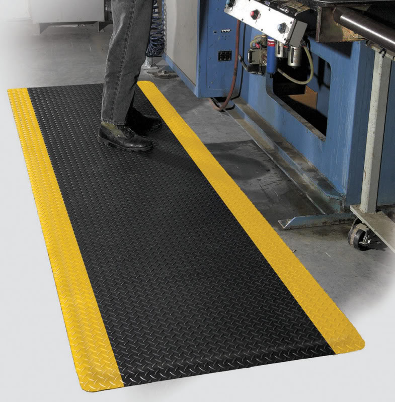 Crown Mats Workers Delight Deck Plate Ultra Anti Fatigue Mat 3' x 5' WD  3435YB from Crown Mats - Acme Tools